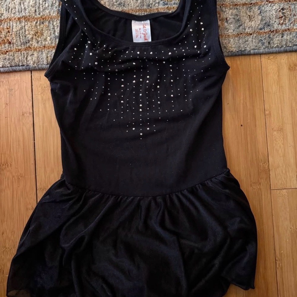 Cat & Jack Black Dance Costume with Sparkle Accents